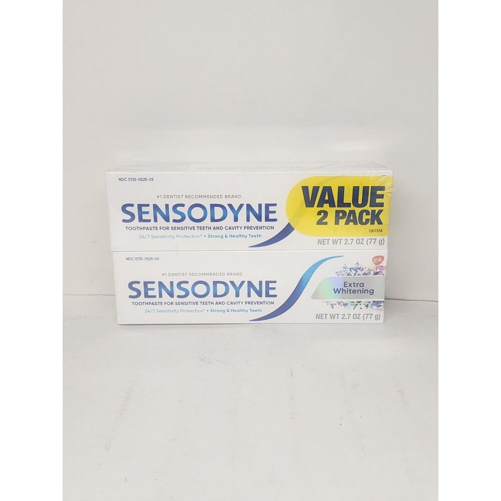 Sensodyne Extra Whitening Sensitive Toothpaste, 2.7 Oz 2 Pack